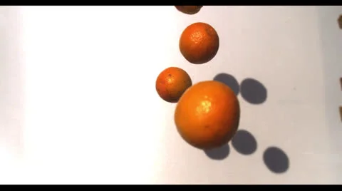 ORANGES IN SLOW MOTION Stock Footage 25452747