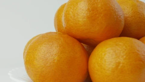 Oranges Spinning Close Up Stock Footage 98094087