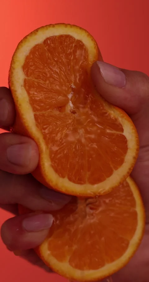 Oranges Squeeze 4 Stock Footage 340675230