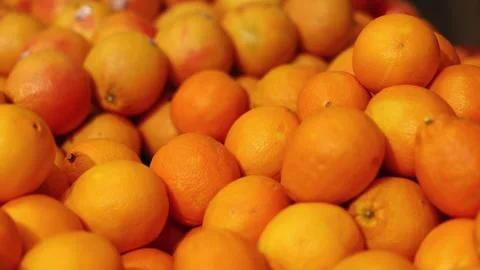 Oranges in a supermarket Stock Footage 295068616