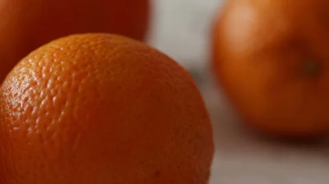 Oranges on table - close up Stock Footage 35912274