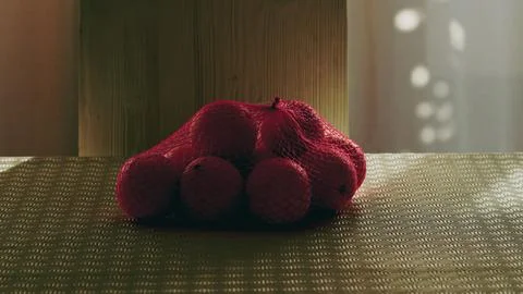 Oranges on the table Stock Photos