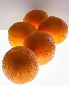 Oranges  on the table Stock Photos