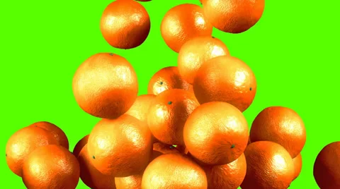 Oranges transition effect Stock Footage 32402860
