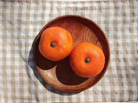 Oranges on a Tray Stock Photos