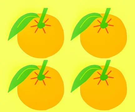 Oranges vector Stock Illustration