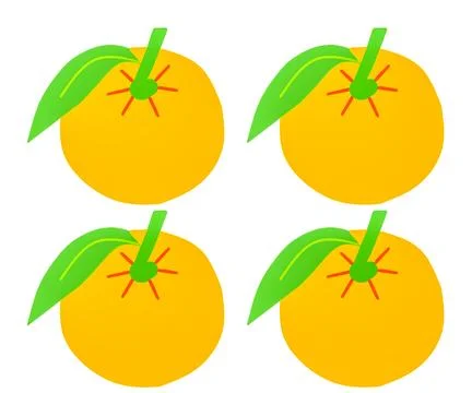 Oranges vector Stock Illustration