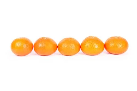 Oranges on white background Stock Photos