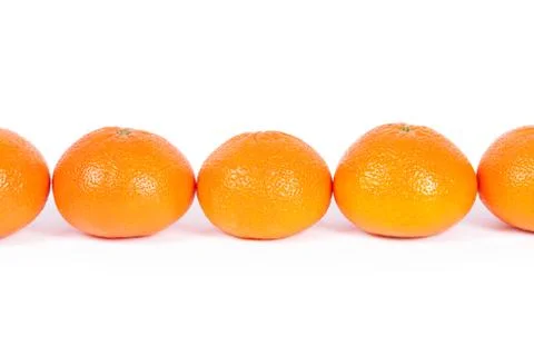 Oranges on white background Stock-Fotos