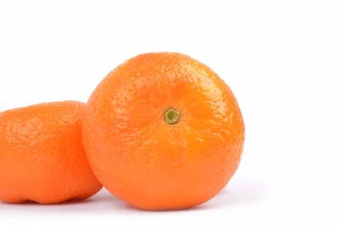 Oranges on white background Stock Photos