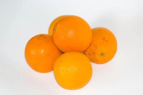Oranges on white background Foto stock