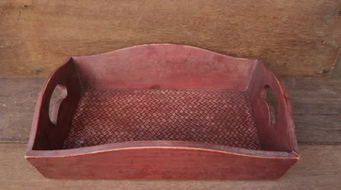 Oranges in wooden tray, Stop Motion Stock Footage 44986419