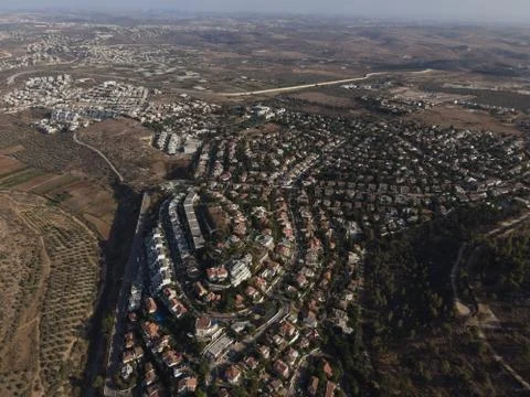 Oranit town from above Stock Photos