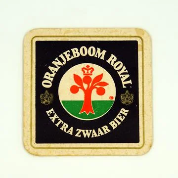 Oranjeboom Royal beer coaster Stock Photos