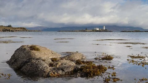 Oransay Lighthouse Stock Footage 81952638