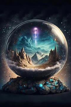 Orb of direction Stock Illustration