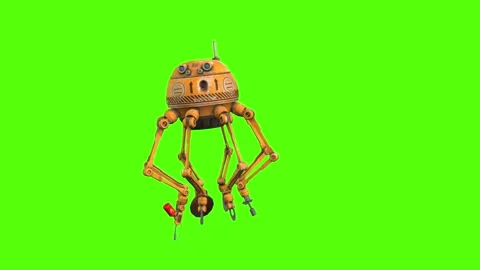 Orb Getting Hit Left Green Screen Animation 4k Rendering Stock Footage 263604899