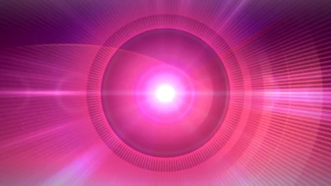 Orb Shine. Pink background and circle around the sun. Stock Footage 104161505