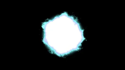 Orb UFO UAP or Shape-Shifting Entity - Blue - Overlay or Add on footage Stock Footage 257666080