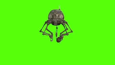 Orb Using circular saw Green Screen Animation 4k Rendering Видео 263604958