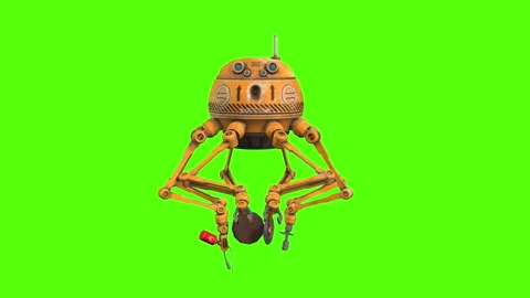 Orb Using Pliers Green Screen Animation 4k Rendering Stock-Footage 263604921