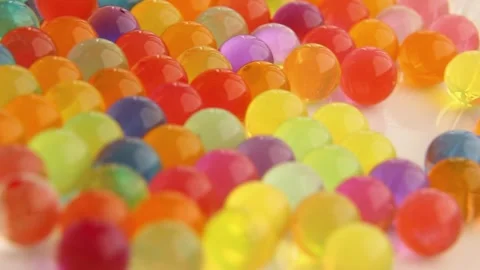 Orbis balls are many, multicolored, colored, colorful. move slowly downwards. Video stock 252466338