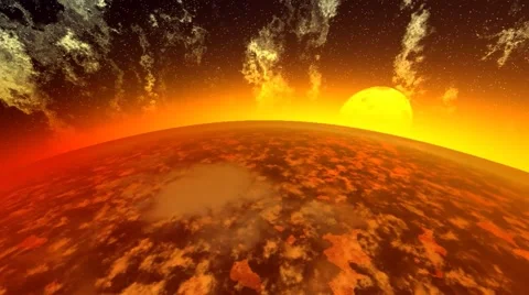 On an orbit. 3d animation Stock Footage 43518686