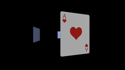 Orbit card games with alpha Stock Footage 95319390
