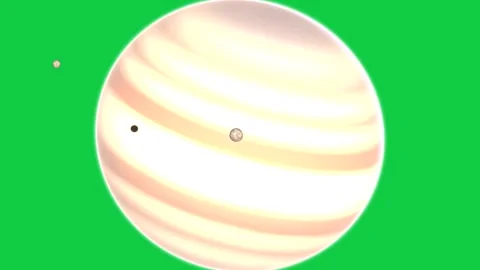 Orbit causing textured moon crossing face, casting shadow, showing transit on Stock Footage 345727426