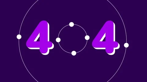 Orbit Dots 404 Error Stock Footage 335667689
