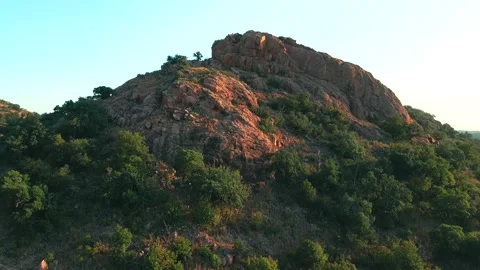 Orbit Drone Shot Of Turkey Peak, Fredericksburg, TX [4K] Stock-Footage 161453726