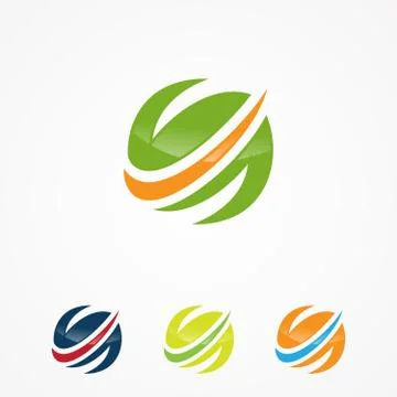 Orbit letter s Illustrazione stock