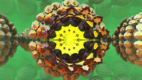 Orbit Mandala 12 08 - Fractal Landscapes high quality loop Stock Footage 338252017