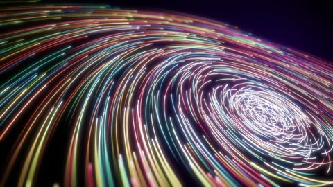 Orbit Neon Stream Stock Footage 170839693