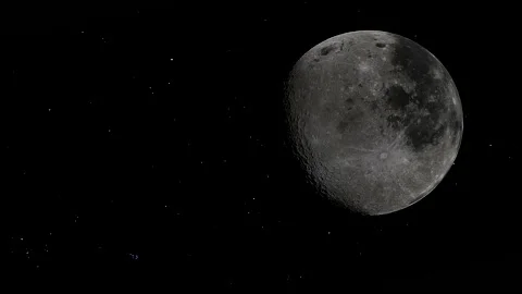 Orbit of planet Pluto and one of his moons. Stock Footage 142402664