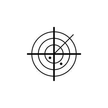 Orbit. Proton Nucleus Flat Vector Icon Stock Illustration