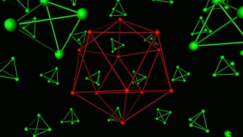 Orbit space chromadepth Stock Footage 99443355