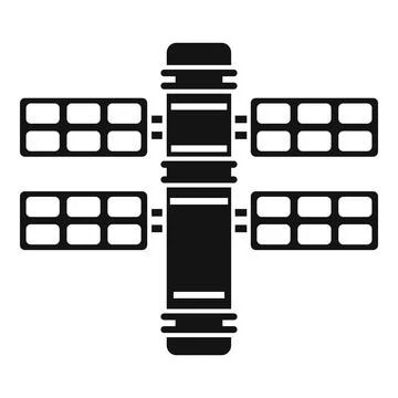 Orbit space station icon simple vector. International earth rocket Stock Illustration