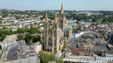Orbit Truro Cathedral Stock Footage 251800650