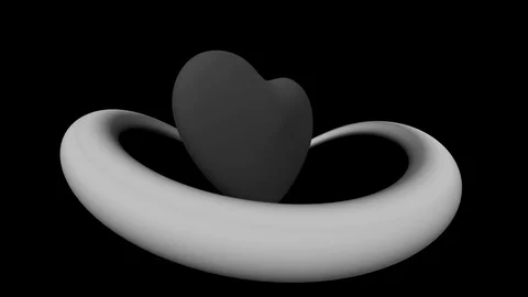 Orbit white loved Stock Footage 94997546