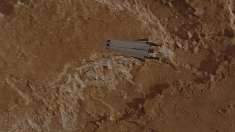 Orbital Descent Stock Footage 118040837