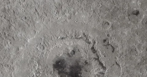 Orbital flyover of Mare Orientale Stock-Footage 105603716