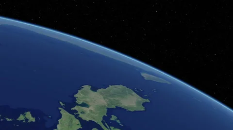 Orbital flyover of the Philippines (cloudless) Stock Footage 49351771
