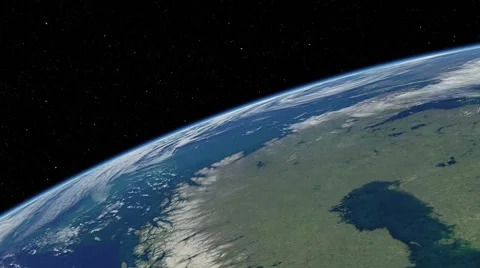 Orbital flyover of Scandinavia Video stock 49336227