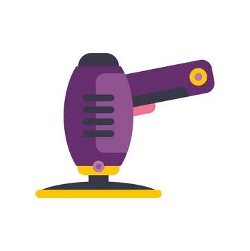 Orbital polisher machine tool for car detailing Stock Illustration