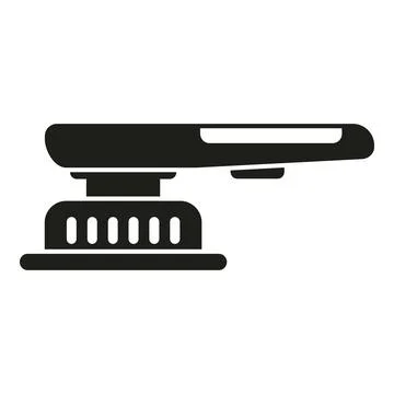 Orbital sander machine tool for woodworking icon Stock Illustration