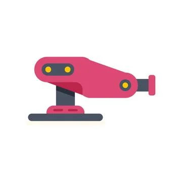 Orbital sander polishing machine tool flat design Stock Illustration