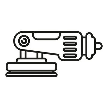 Orbital sander power tool for carpentry and woodwork Stock Illustration