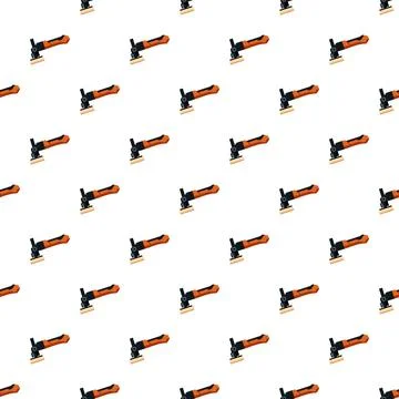 Orbital sander power tool repeating pattern background Stock Illustration