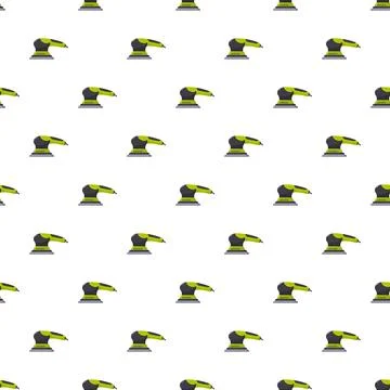 Orbital sander power tool repeating pattern background Stock Illustration